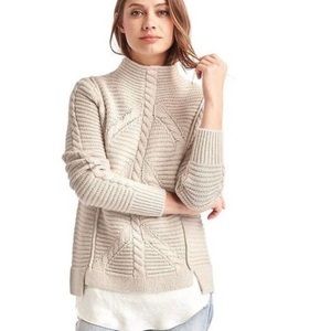 Gap mock turtleneck knit sweater